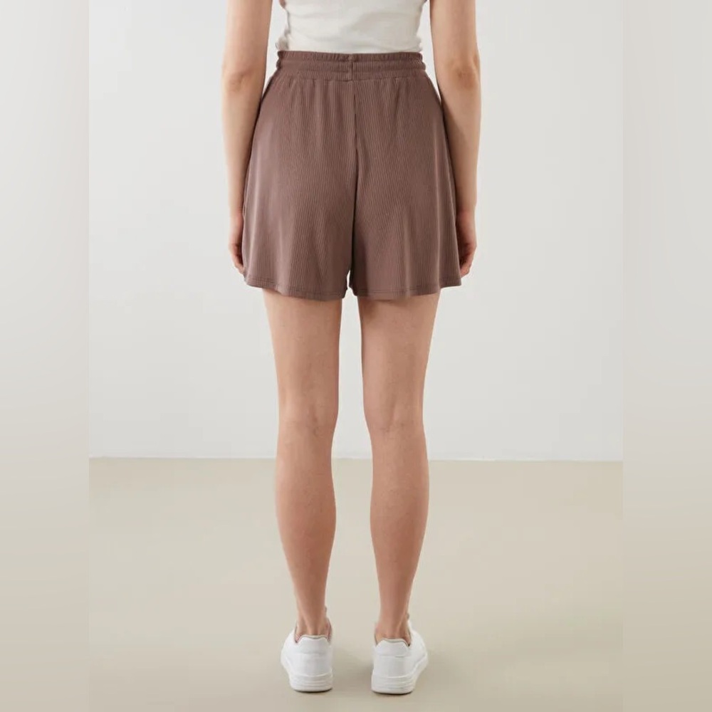 Sweet Romeo High Waist Brown Shorts